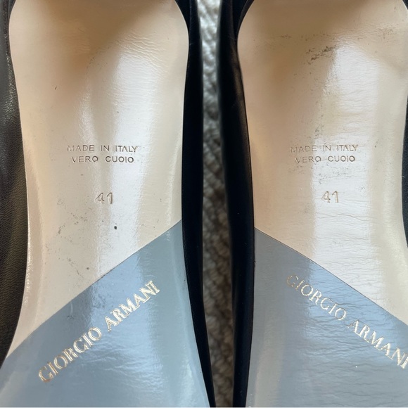 Giorgio Armani Black Heels - Picture 7 of 12